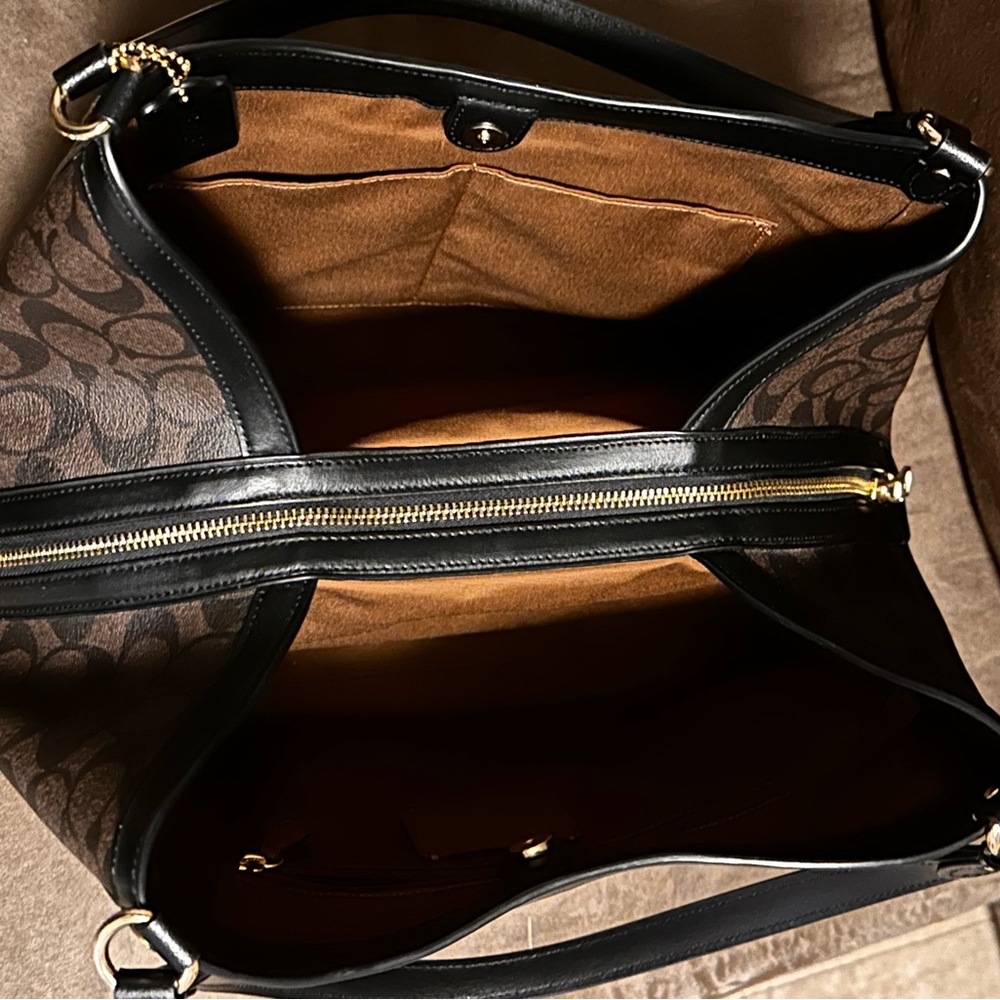 Coach Kristy Shoulder Bag In Blocked Signature Canvas… Gem